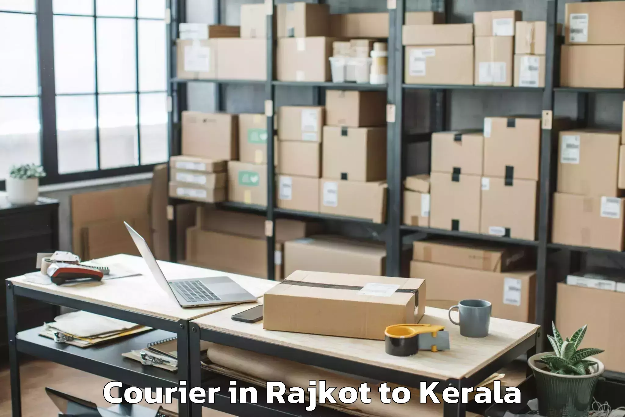 Book Rajkot to Cherthala Courier